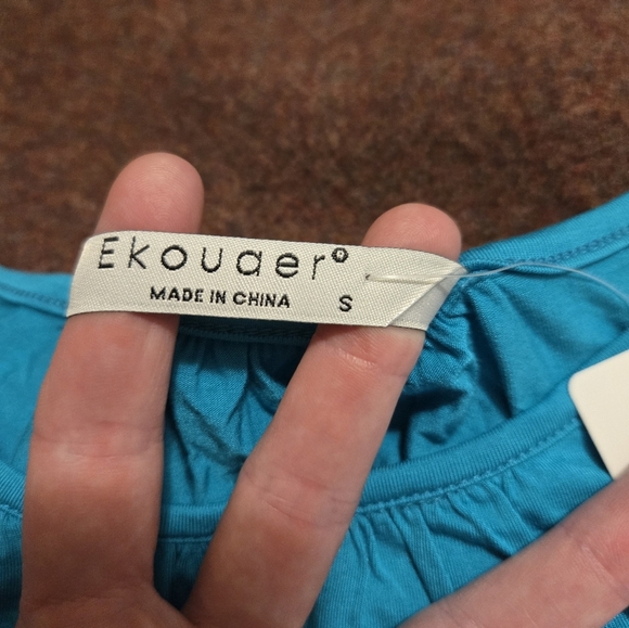 New! Ekouaer Maternity Nursing Tank In Teal Size Small - Picture 3 of 8